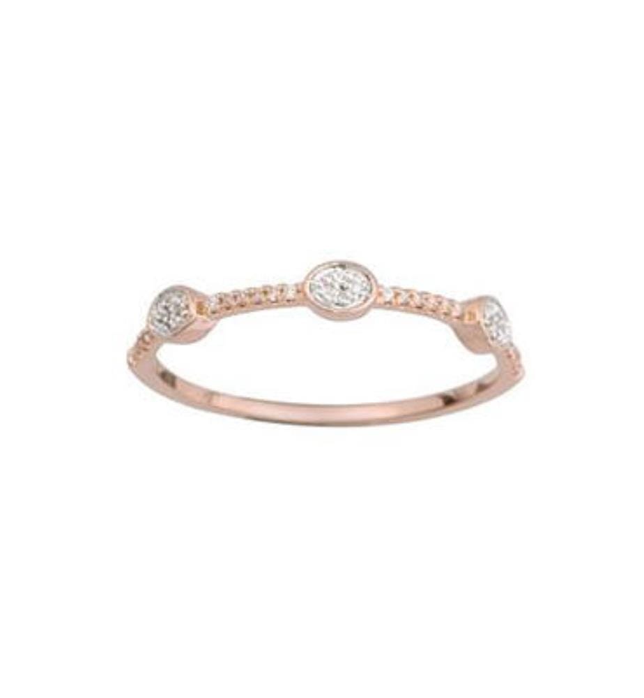 Bague Ensemble - Or Rose 375/1000
