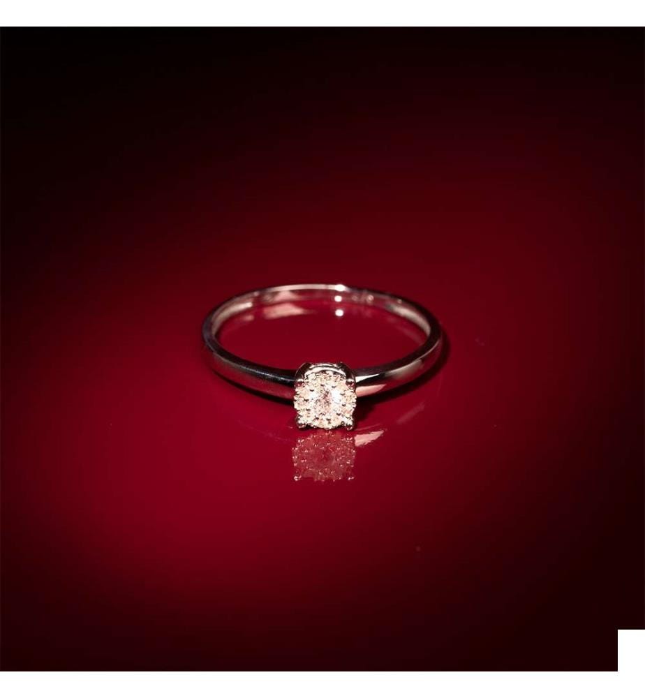 Bague Akna - Or Blanc 375/1000