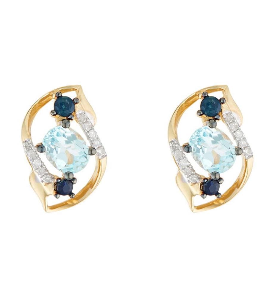 Boucles d'Oreilles Rêve Bleu
