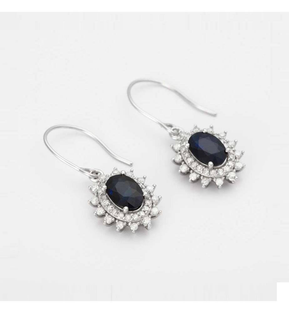 Boucles d'oreilles "Stellaire" - Or Blanc