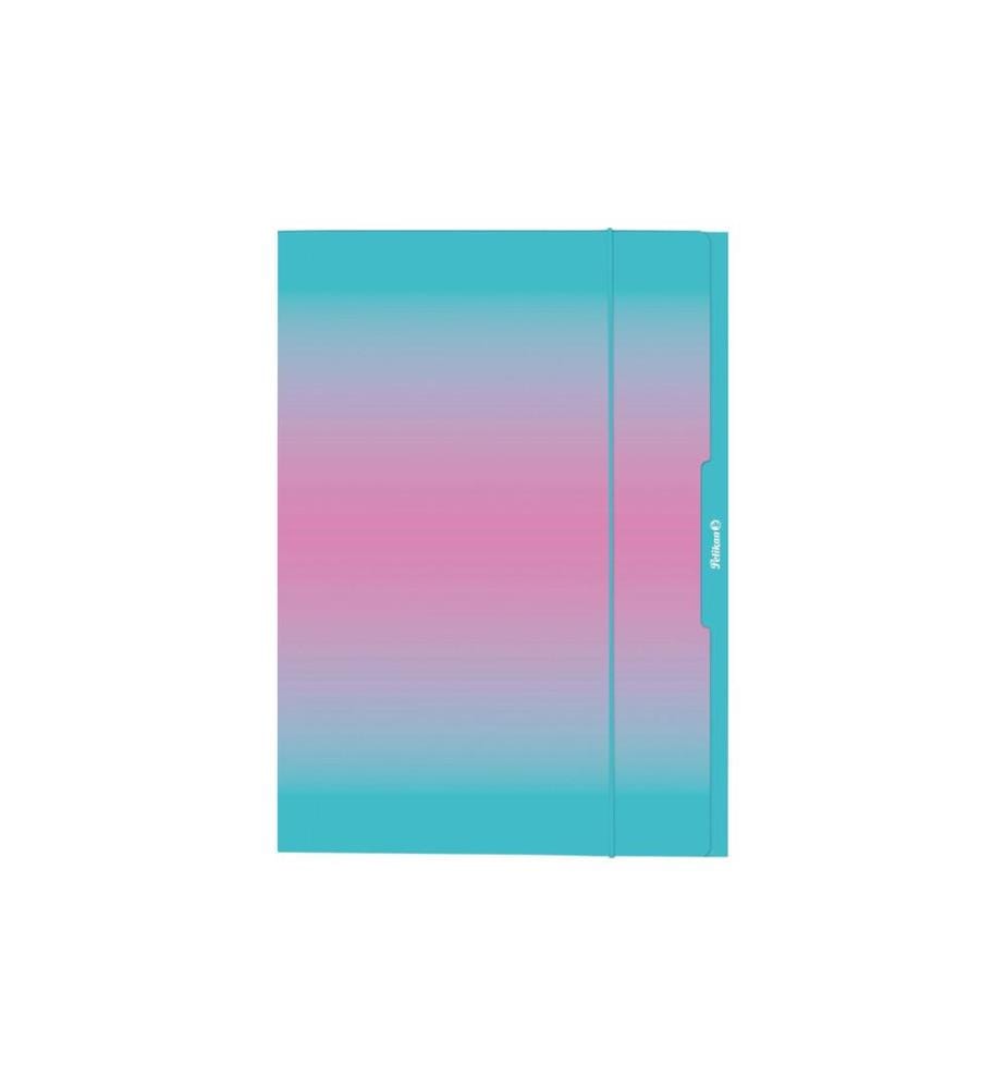 HERLITZ - Portfolio à ruban élastique A3, menthe/rose