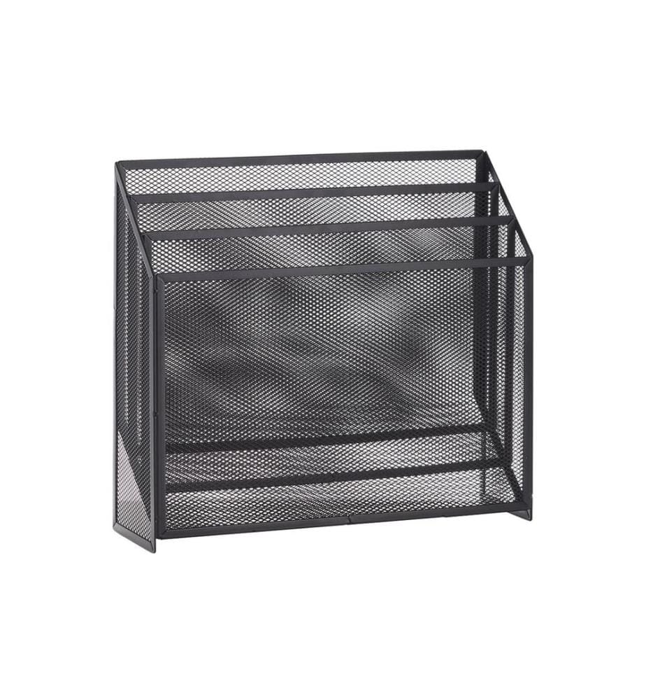 ZELLER - Present Porte-revues News Rack 32 x 9 x 29,5 cm, Noir