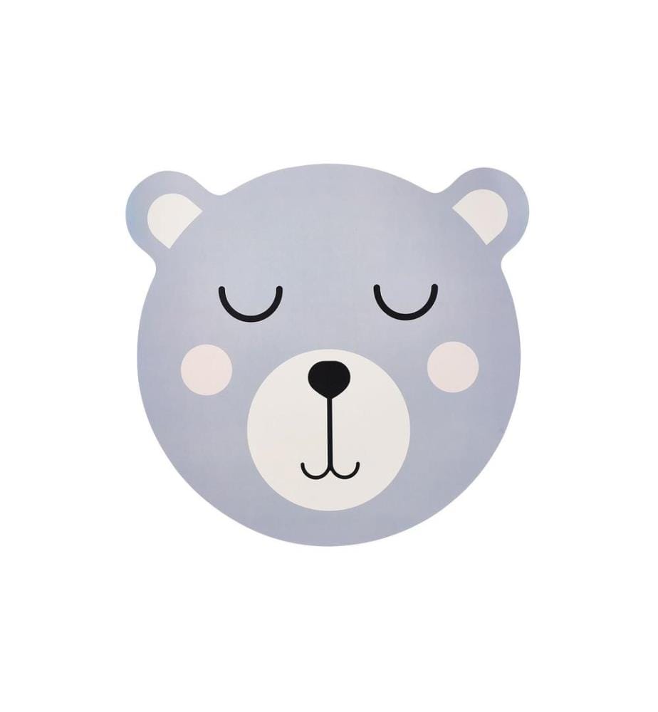 ZELLER - Present Set de table pour enfants Ours bleu ø 38 cm