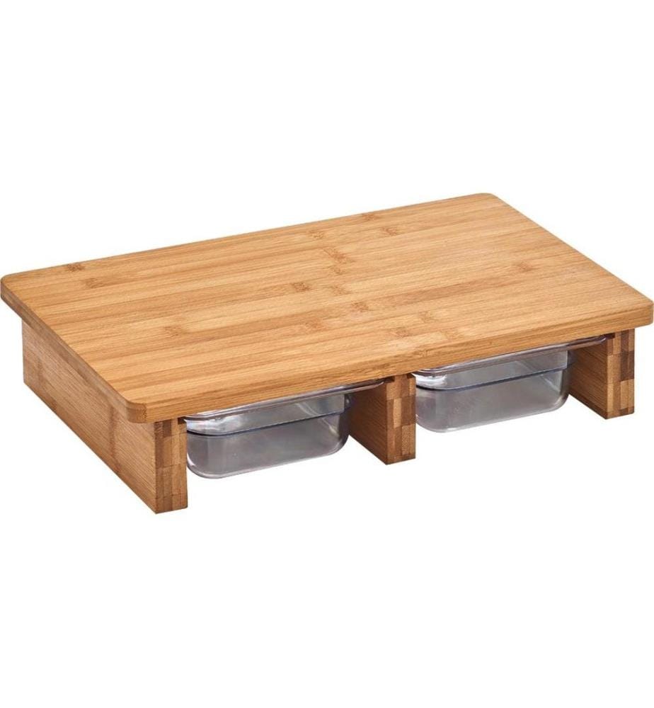 ZELLER - Present Planche à découper 40.5 x 26.5 x 8.5 cm, bambou