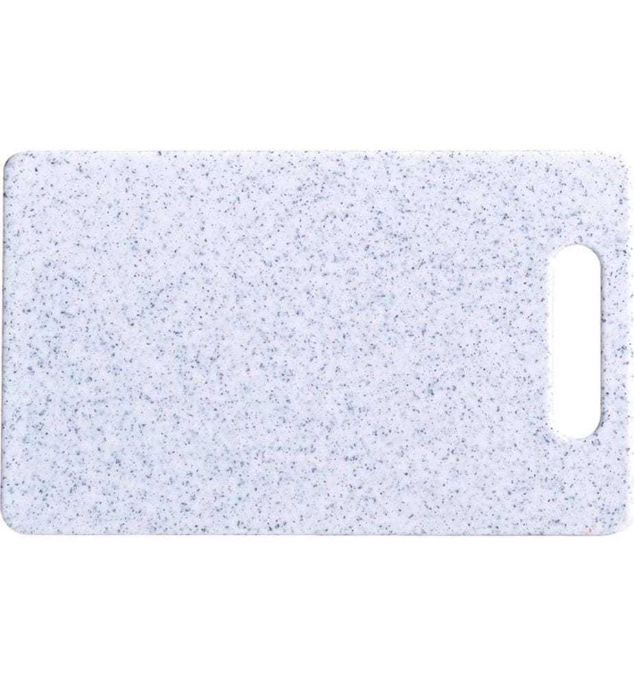 ZELLER - Present Planche à découper Aspect granit 36.5 x 27.5 x 0.8 cm, gris clair