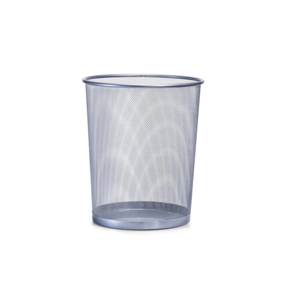 ZELLER - Present Corbeille à papier 15 l, Argenté