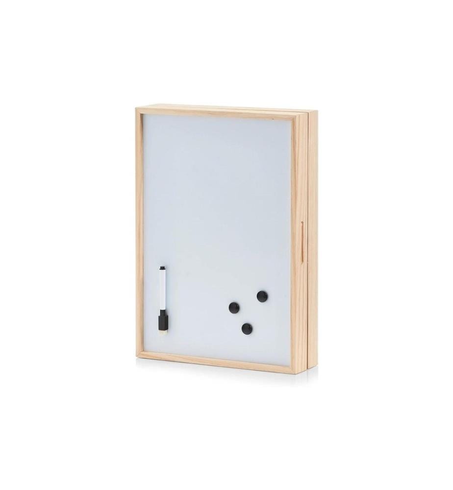 Zeller Present Armoire à clés Memobord Brun/Blanc