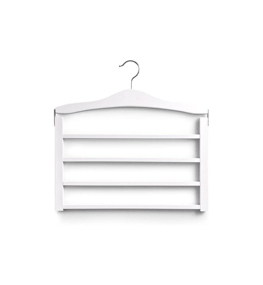 Zeller Present Cintre pour pantalons multiple, hêtre Blanc