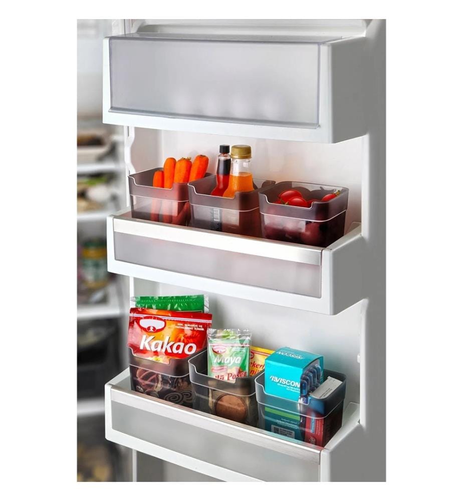 Set d'organisation pour réfrigérateur (6 pièces) - Transparent