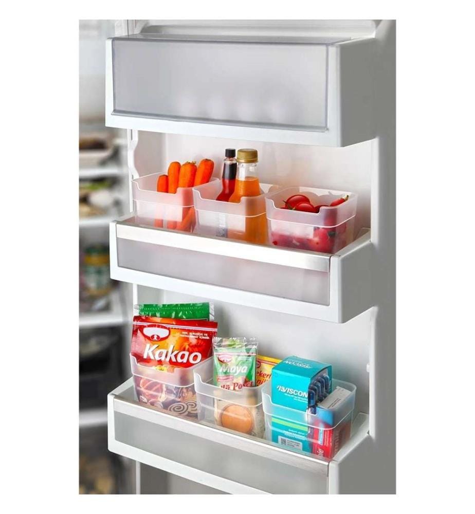 Set d'organisation pour réfrigérateur (6 pièces) - Transparent