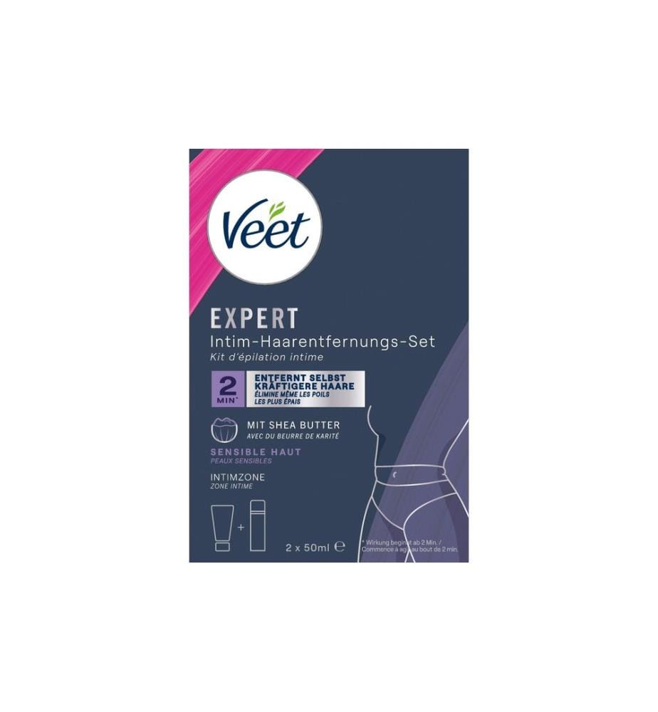 Veet - Kit d'épilation intime Expert 2 x 50 ml