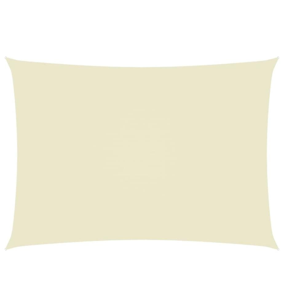 Voile de parasol tissu oxford rectangulaire 3x4,5 m crème