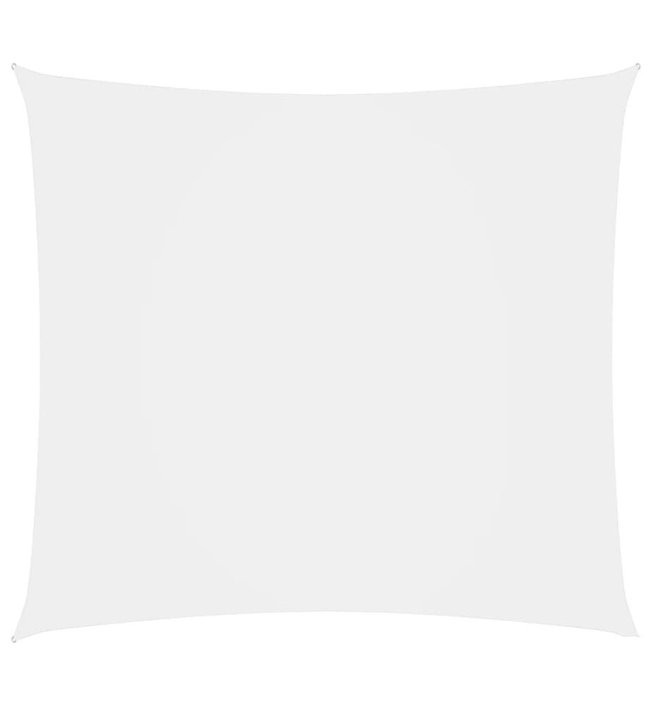 Voile de parasol Tissu Oxford carré 6x6 m Blanc