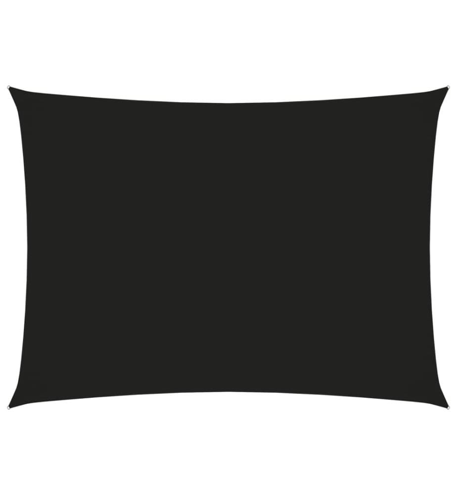 Voile de parasol tissu oxford rectangulaire 3x4,5 m noir
