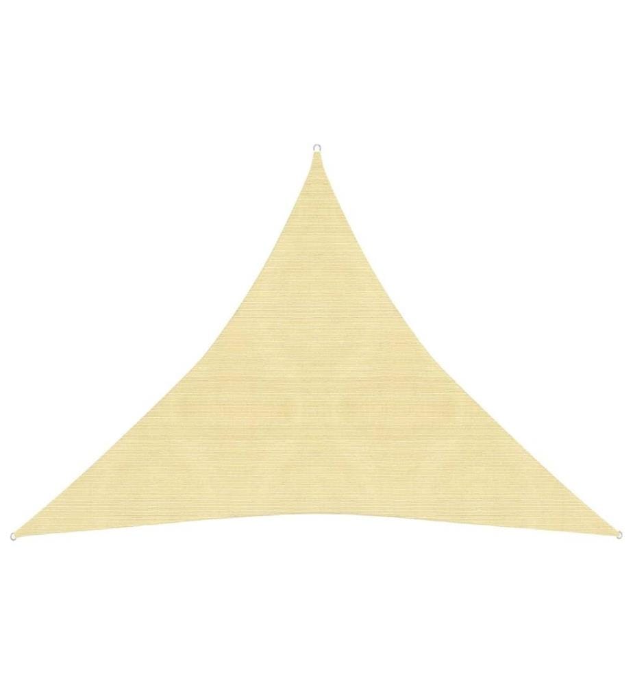 Voile d'ombrage 160 g/m² Marron 4,5x4,5x4,5 m PEHD