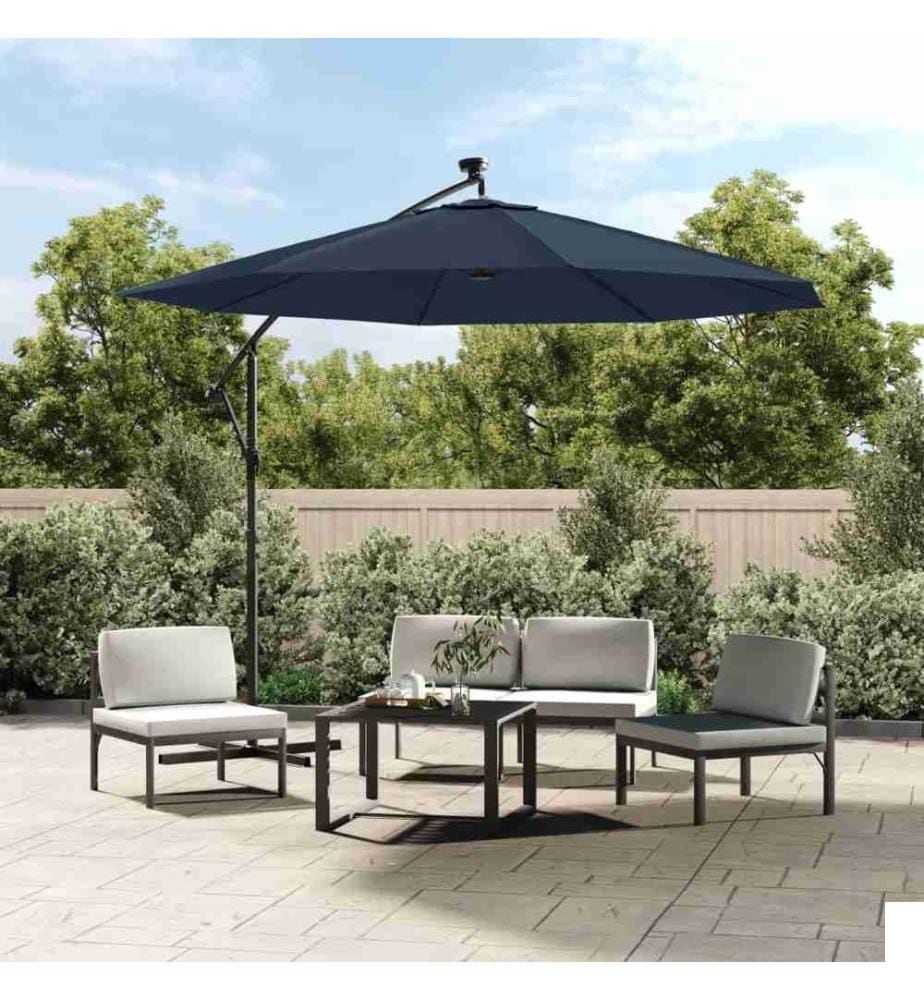 Tissu de remplacement pour parasol déporté Bleu 350 cm