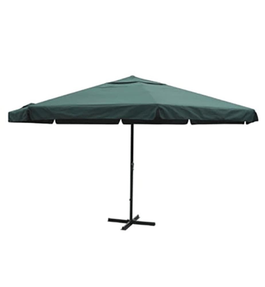 Parasol vert aluminium 500 cm