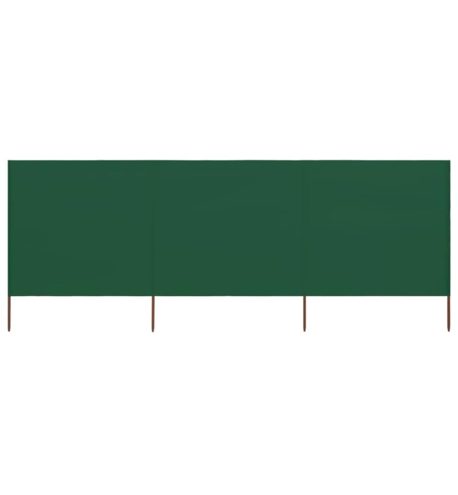 Paravent 3 panneaux Tissu 400 x 80 cm Vert