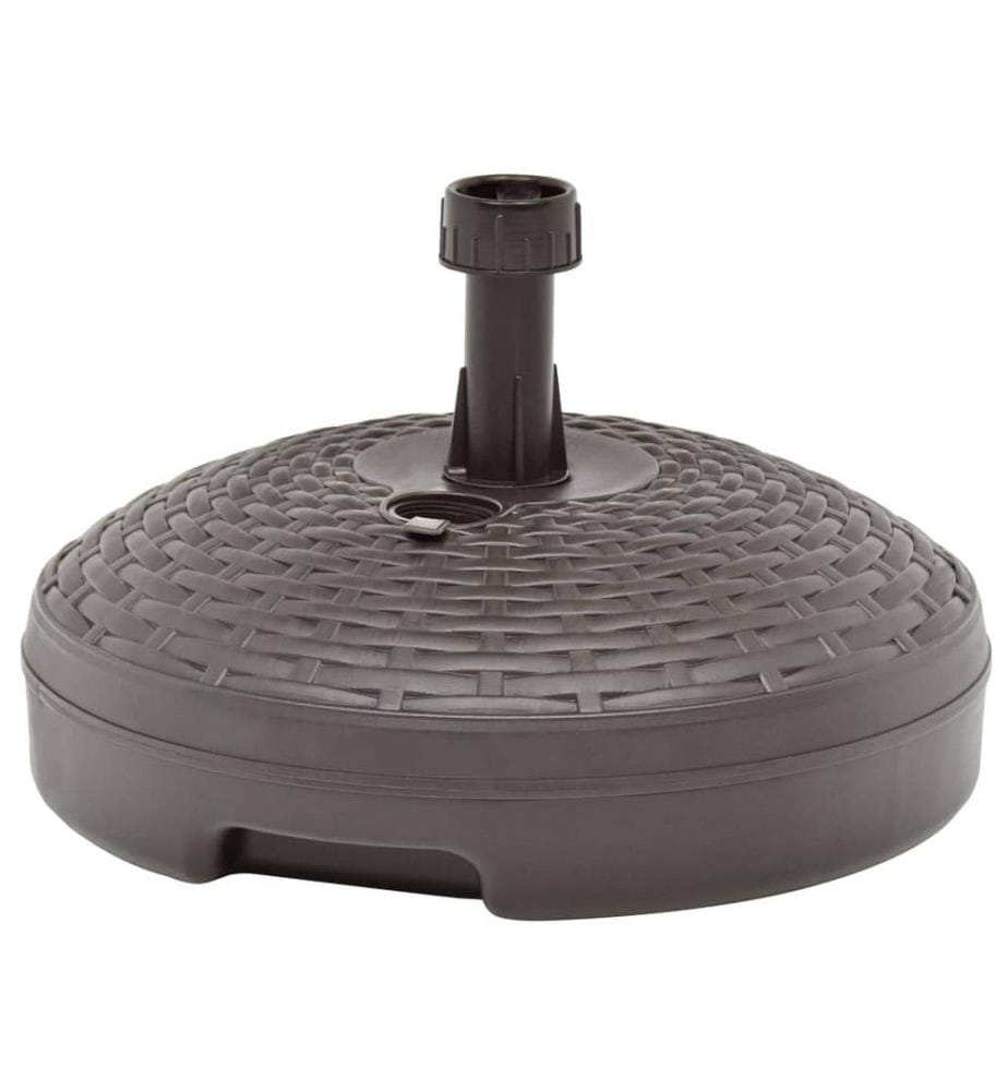 Socle de parasol rempli de sable/d'eau 20 L Plastique rotin