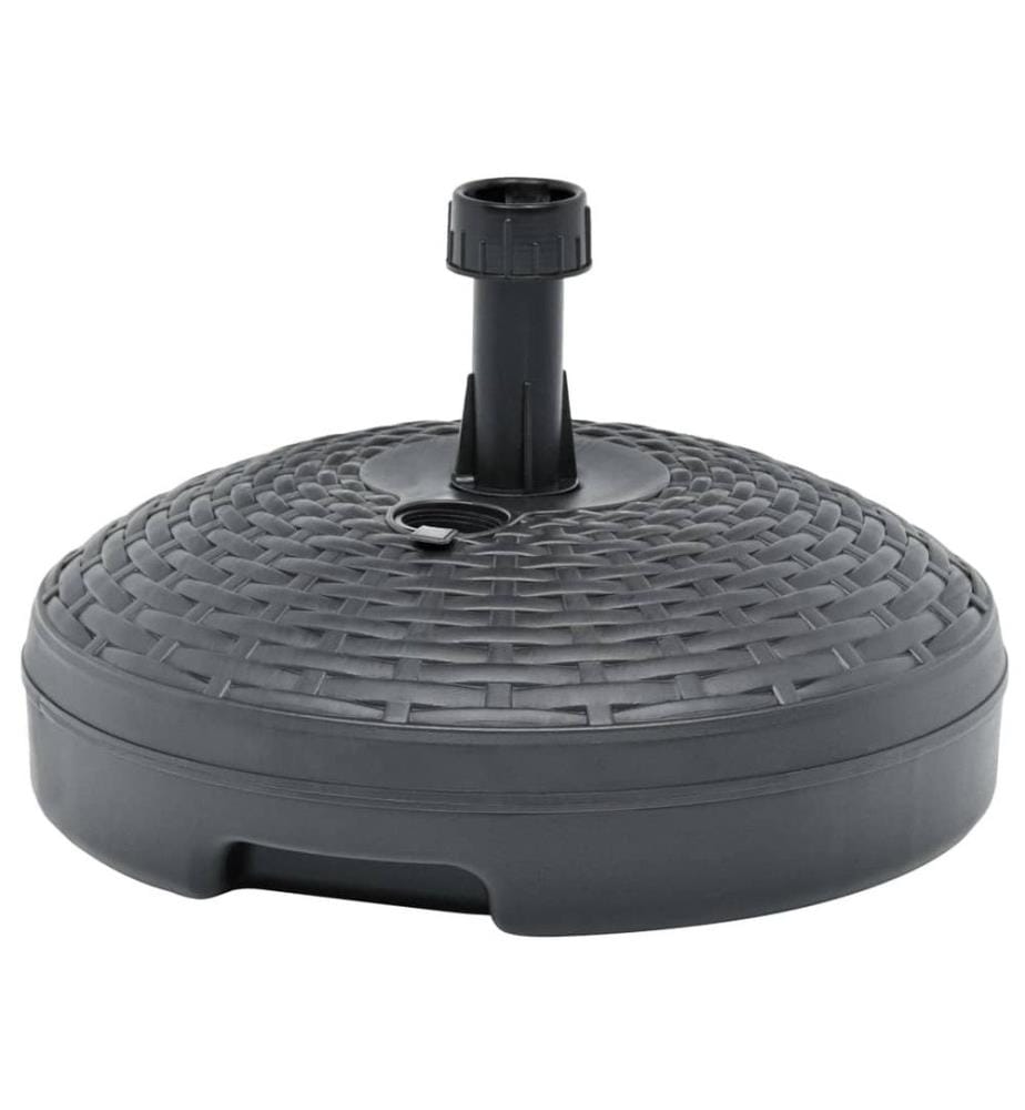 Socle de parasol rempli de sable/d'eau 20 L Plastique rotin