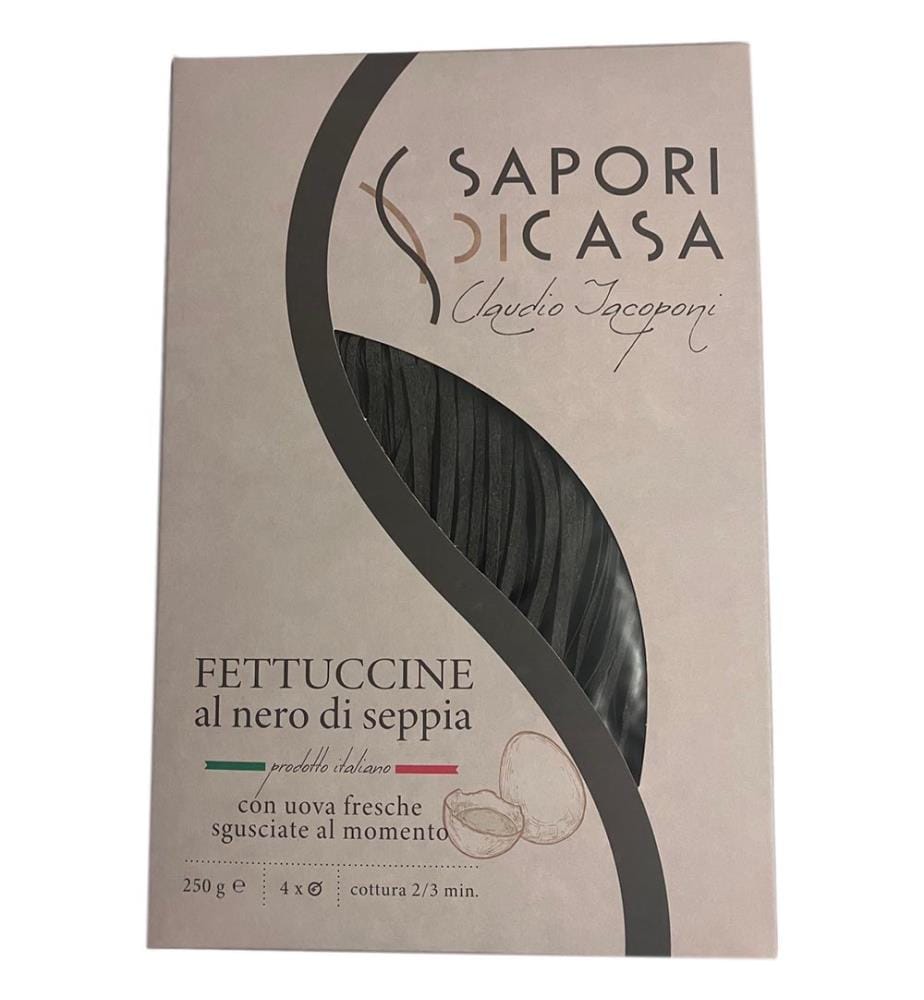 Fettuccine Al Nero di Seppia Sapori di Casa - 2 x 250 g