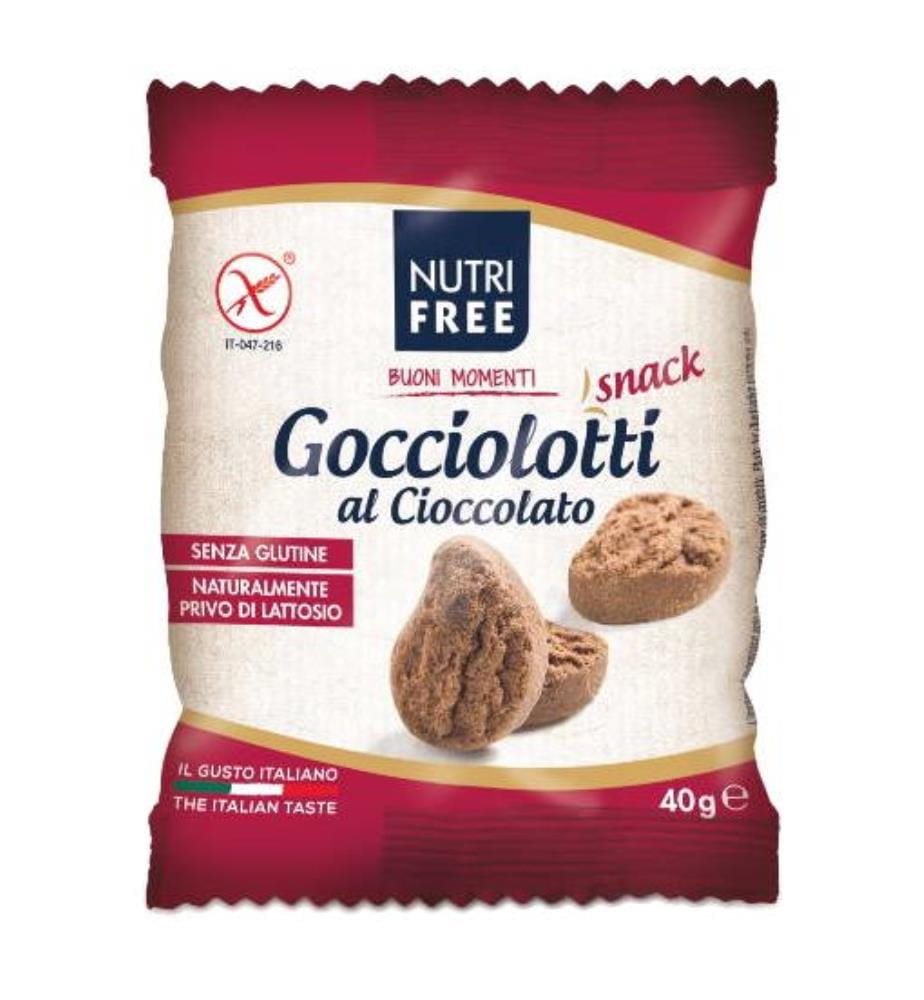 Gocciolotti au chocolat Snack Nutrifree - 4 x 40 g