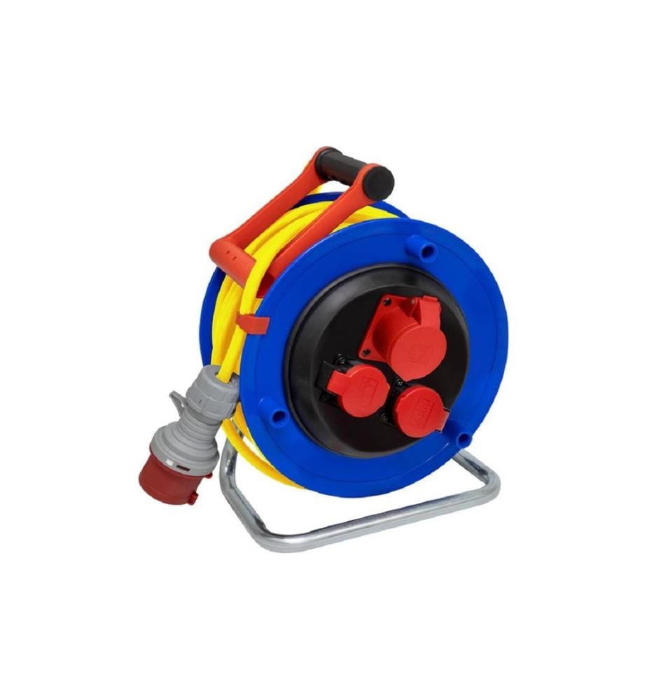 Brennenstuhl - Enrouleur de câble pour chantier BAT ST 290 33 m 1x CEE/5 + 2x T25