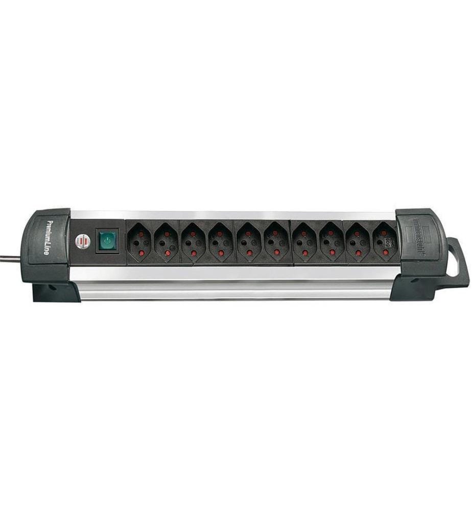 Brennenstuhl - Bloc multiprises Premium-Alu-Line 10x T13