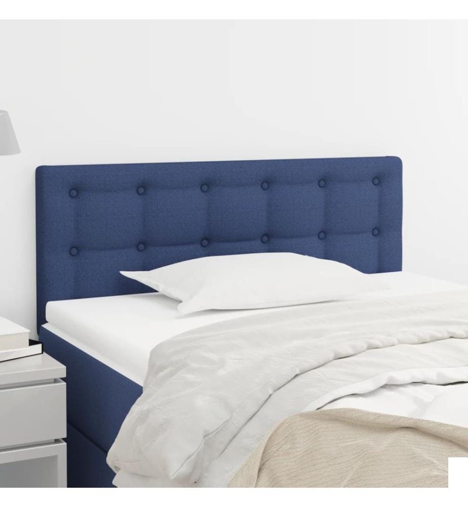 Tête de lit Bleu 80x5x78/88 cm Tissu