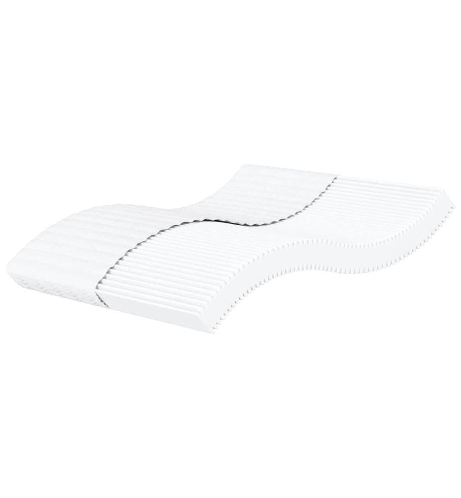 Matelas en mousse blanc 200x220 cm dureté H2 H3