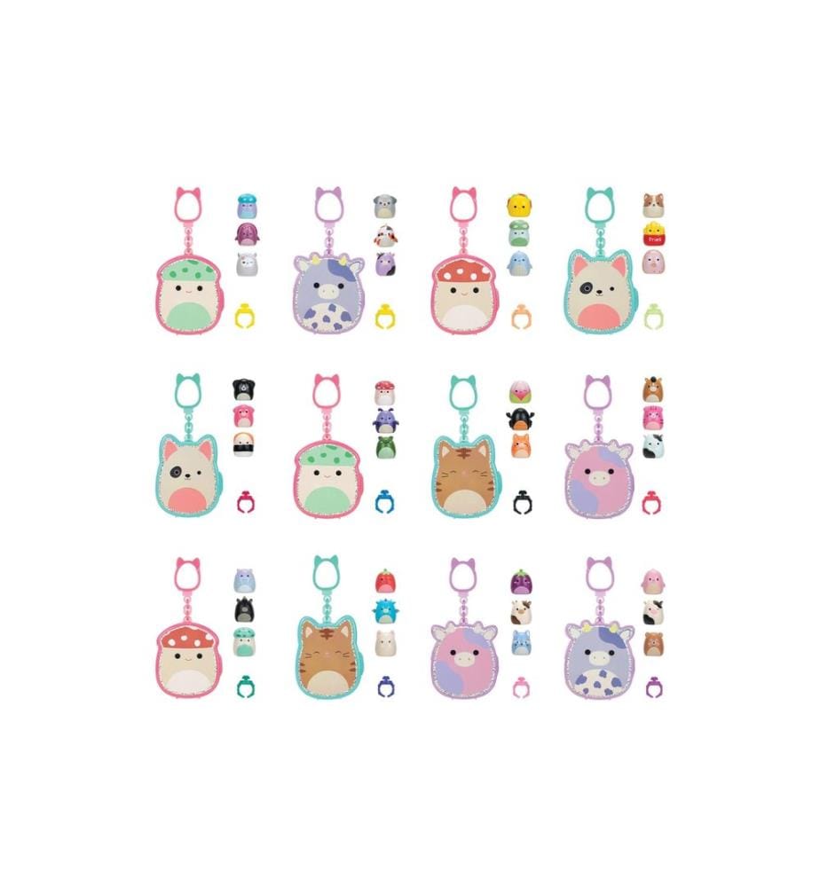 SQUISHMALLOWS - Porte-clés Squishalongs assorti