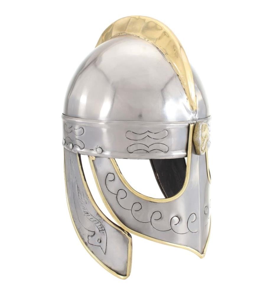 Casque de réplique antique Beowulf pour GN Argenté Acier