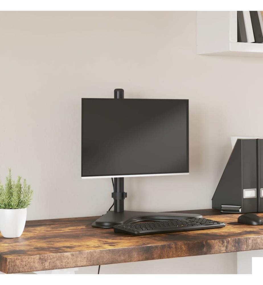 Support de moniteur noir acier VESA 75/100 mm