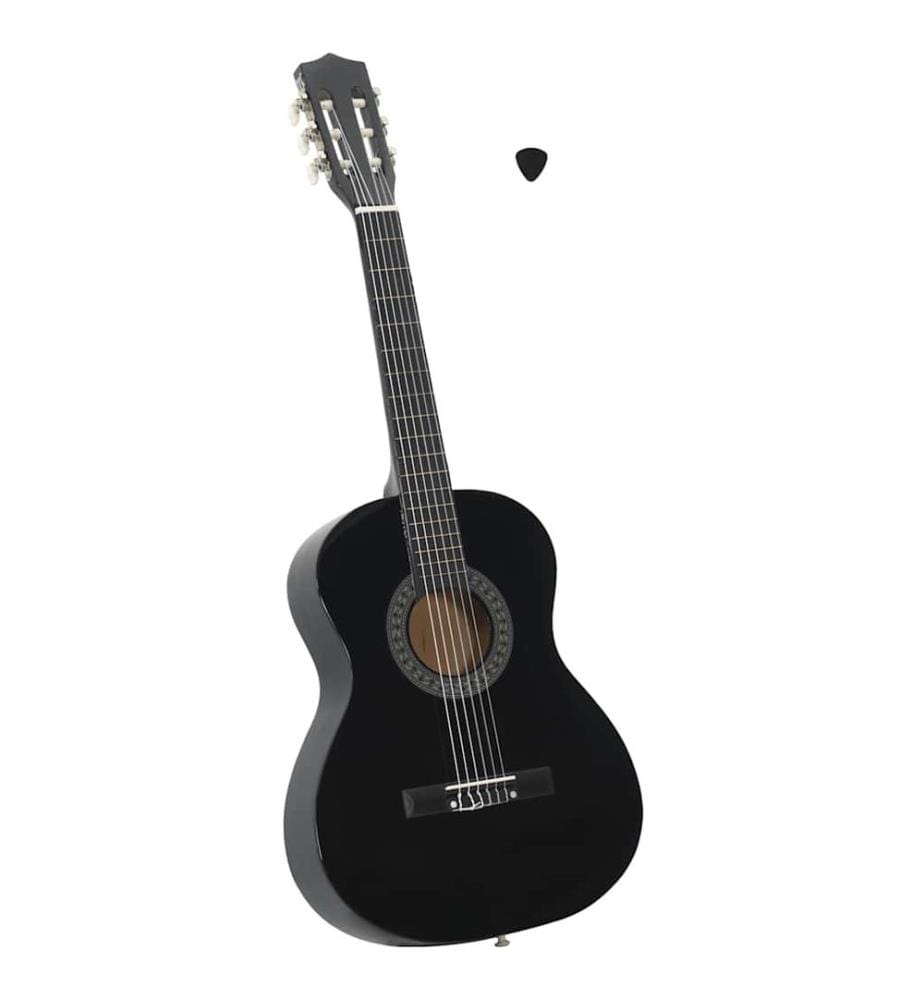 Guitare classique de débutants et enfants Noir 3/4 36