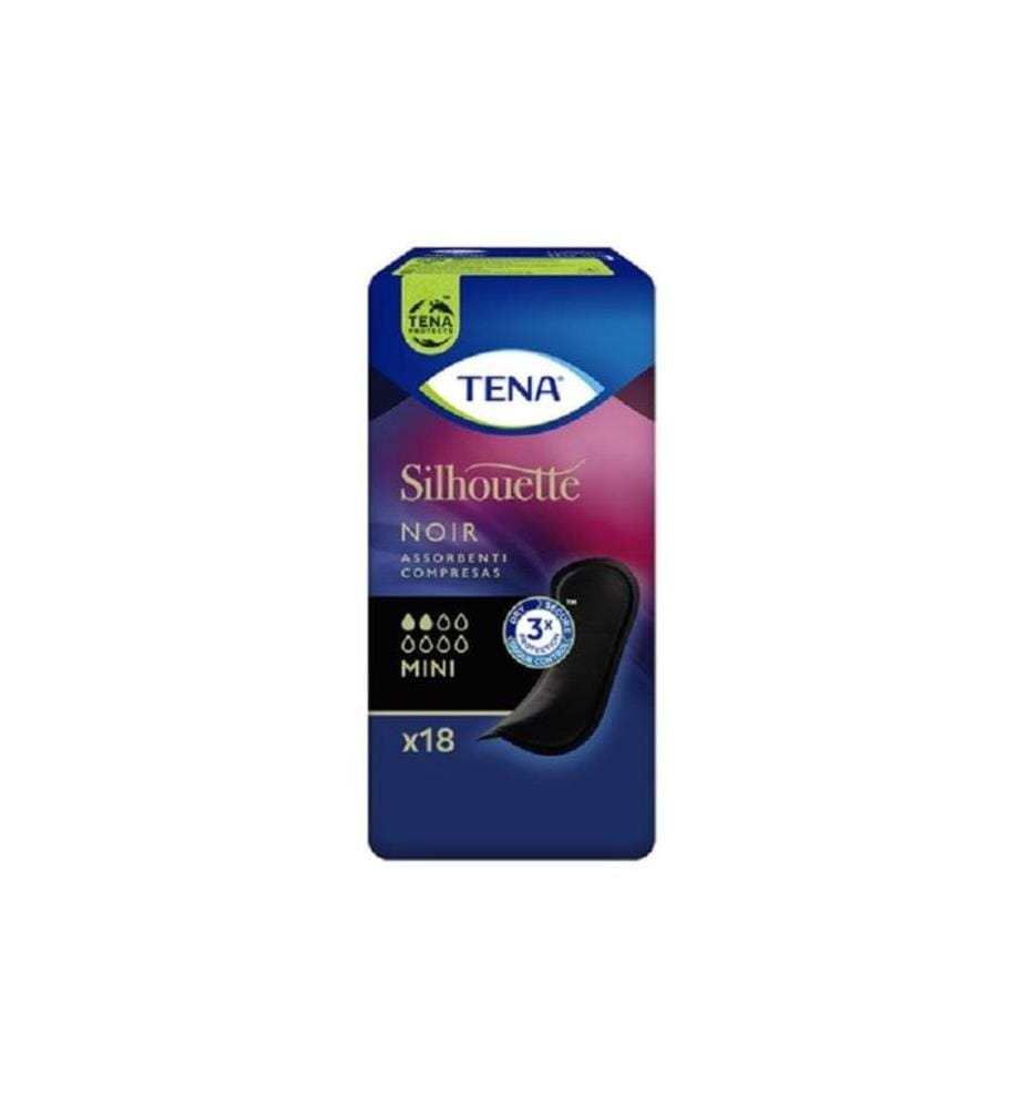 Tena - Protège-slip Silhouette Noir Mini 18 Pièce/s