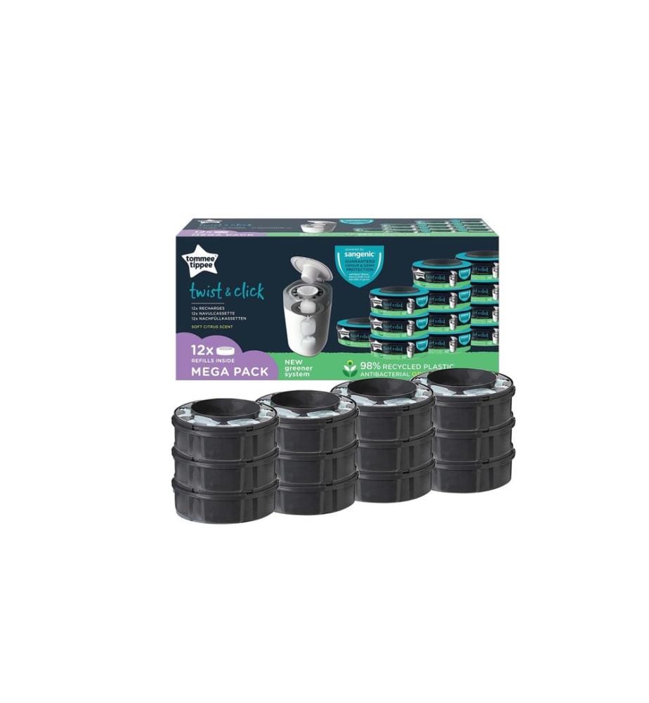 Sangenic - Cassette de recharge Twist & Click 12 pièces