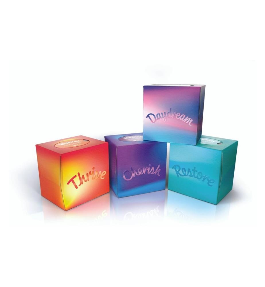 Kleenex - Mouchoirs cosmétiques Collection Cube 3 plis 3 x 48 pièces