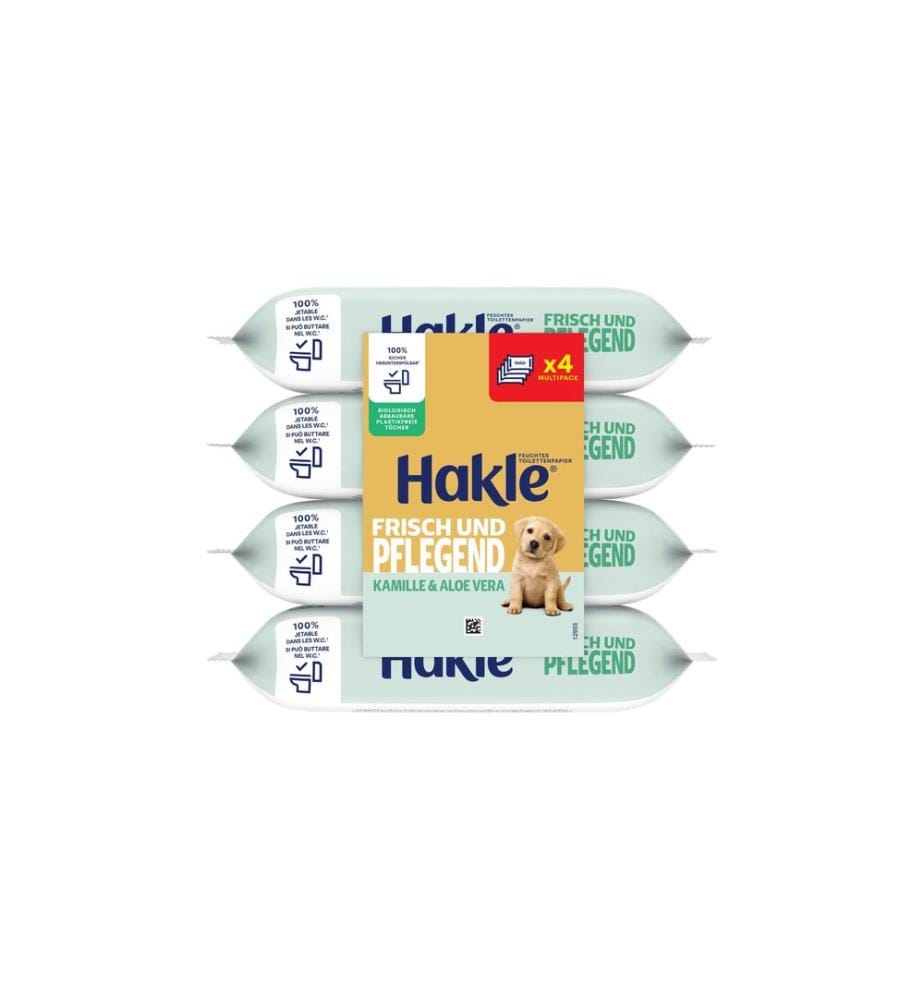 Hakle - Lingettes humides Propreté soignée 4 x 42 pièces