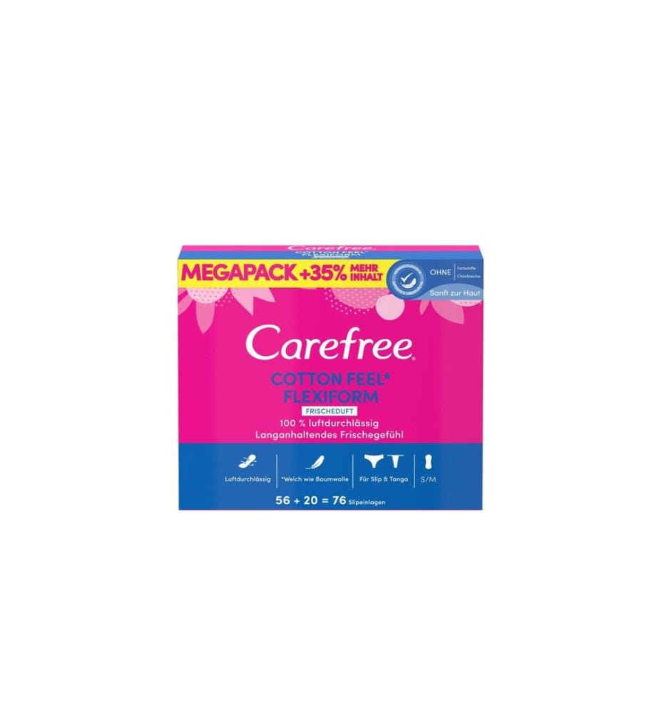 Carefree - Protège-slip Feel Flexiform parfum fraîcheur 76 Pièce/s