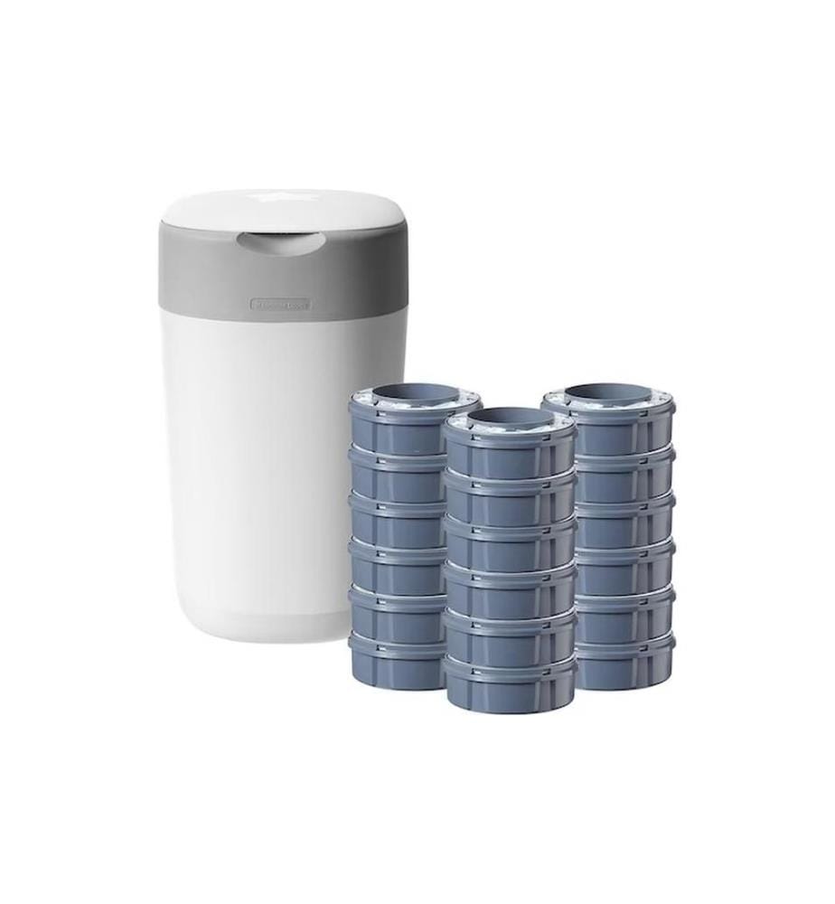 Sangenic - Poubelle à couches Twist & Click Bundle incluses 18 recharges