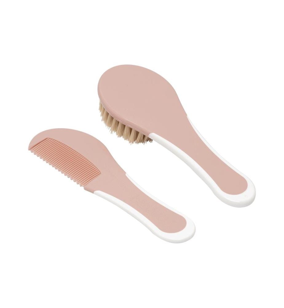 ZEWI bébé-jou Coffret de soin pour bébé Peigne + brosse Pale Pink