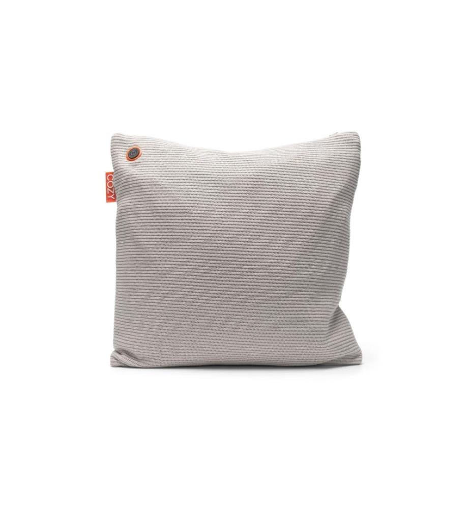 BODI-TEK - Coussin chauffant Cozy Una Strick Fonctionnement sur batterie, gris