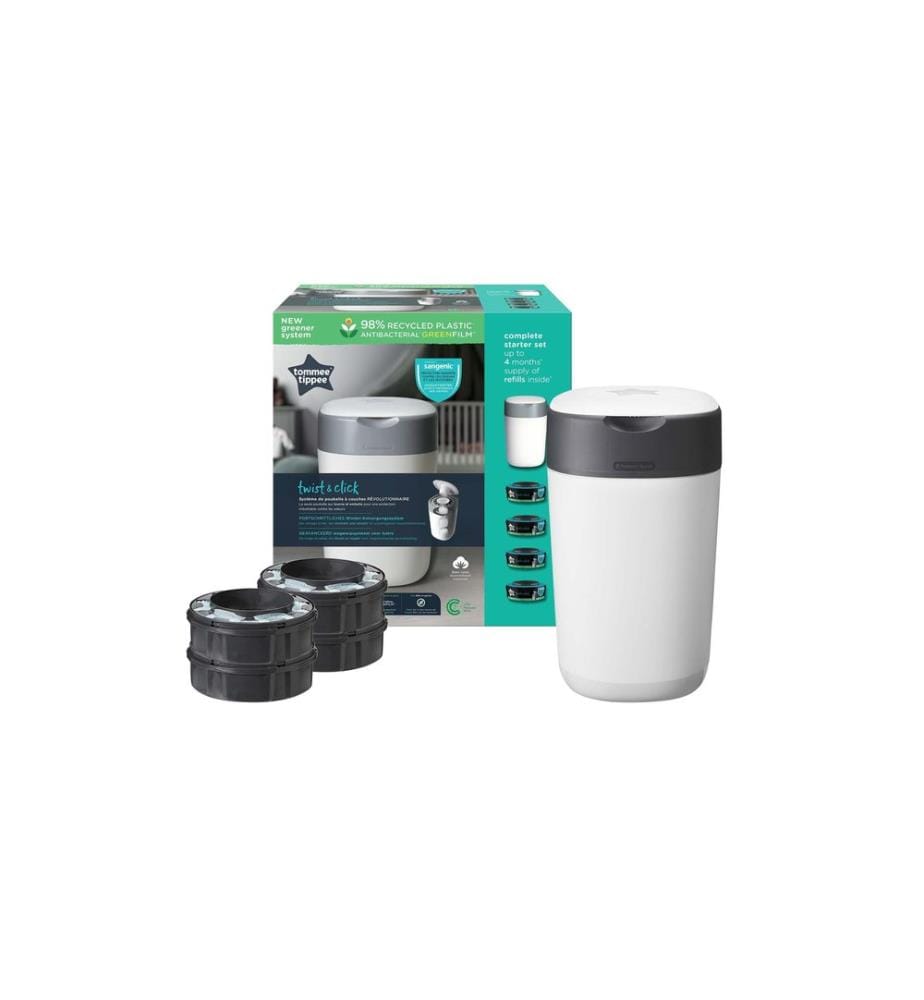 Sangenic - Poubelle à couches Twist & Click Bundle avec 4 cassettes de recharge