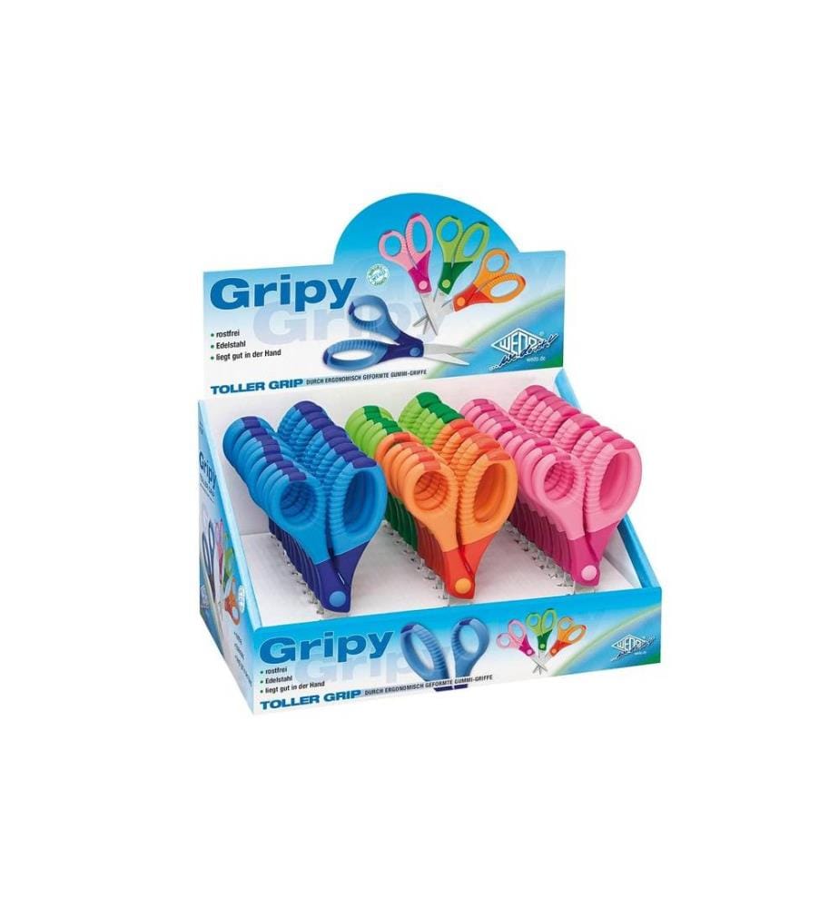 WEDO - Ciseaux pour enfants Gripy Présentoir avec 30 ciseaux pour enfants