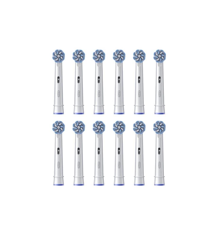 Oral-B Têtes de brosse à dents Sensitive Clean 12 pièces, Blanc