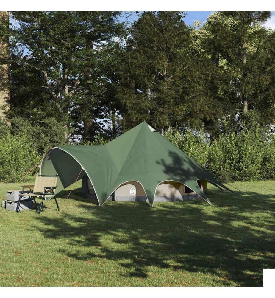 Tente Teepee 3 personnes Vert et gris 312 x 312 x 197 cm
