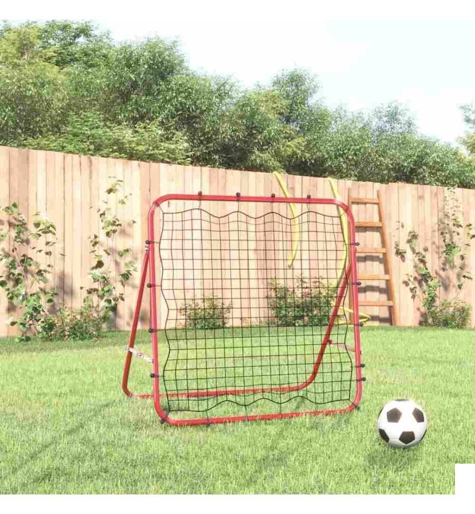 Filet de rebond de football réglable 96x80x96 cm acier et PE