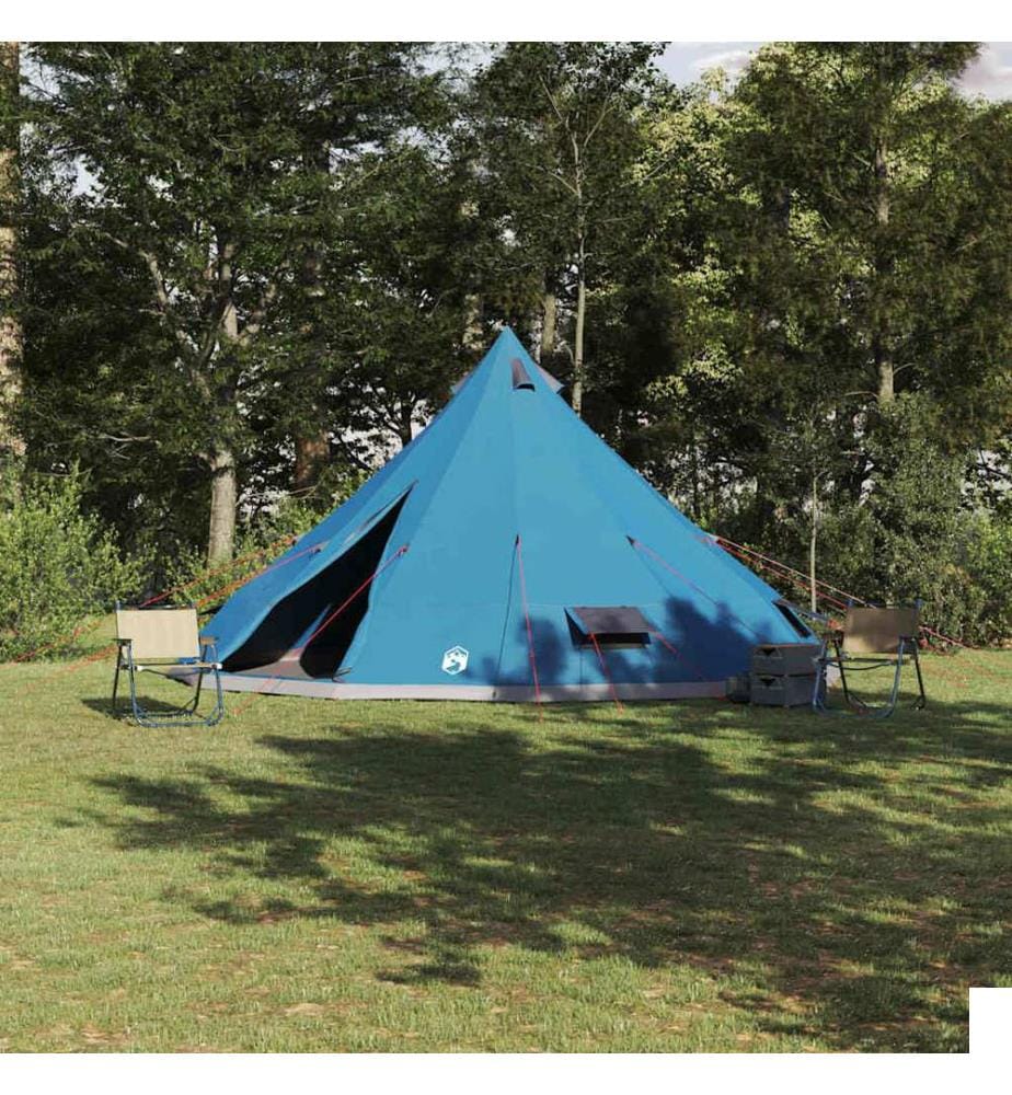 Tente Tipi avec toit Bleu 560 x 560 x 300 cm taffetas