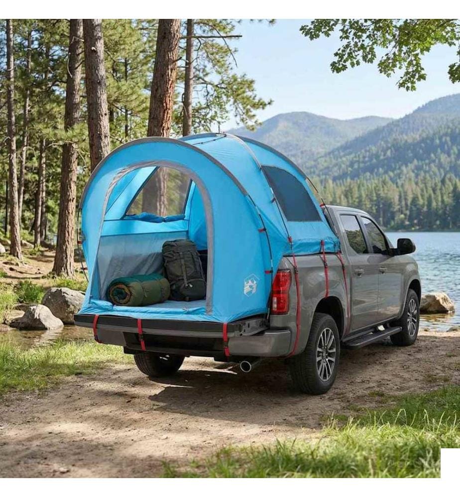 Tente de voiture Bleu 200 x 170 x 170 cm Polyester et Acier