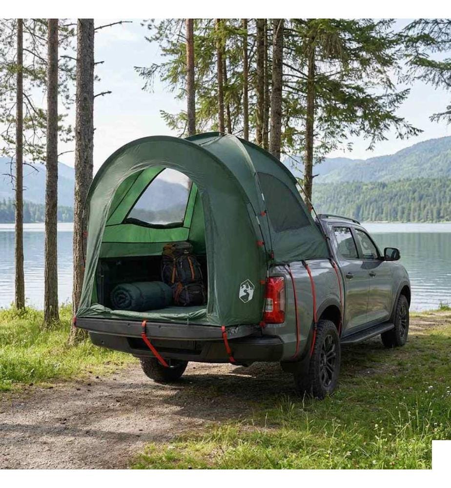 Tente de voiture avec toit Vert armée 200 x 170 x 170 cm